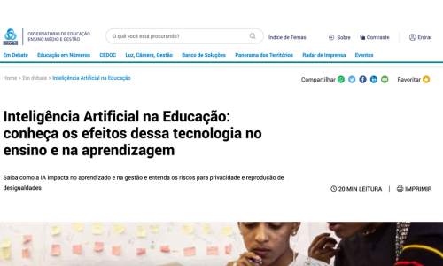 ia nas escolas